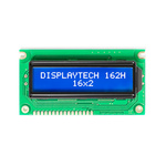 Displaytech 162H CC BC-3LP 162H Alphanumeric LCD Display, White on, 2 Rows by 16 Characters, Transmissive