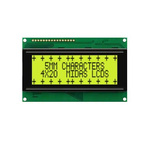 Midas MC42005A6W-SPTLY-V2 Alphanumeric LCD Display Yellow-Green, Transflective