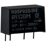 R12P12S/R8 | Recom Through Hole 1W DC-DC Converter, 10.8 → 13.2 V dc Input, 12V dc Output