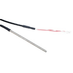 RS PRO PT100 RTD Sensor, 4mm Dia, 100mm Long, 4 Wire, Probe, Class B +250°C Max