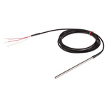 RS PRO PT100 RTD Sensor, 4.5mm Dia, 125mm Long, 4 Wire, Probe, Class B +250°C Max