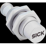 Sick Inductive Barrel-Style Proximity Sensor, M18 x 1, 15 mm Detection, PNP Output, 10 → 30 V, IP68