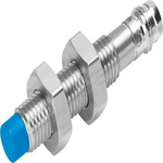 Festo SIEN Series Inductive Barrel-Style Proximity Sensor, M8 x 1, 2.5 mm Detection, PNP Output, 10 → 30 V dc,