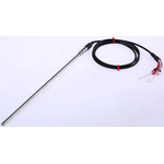 RS PRO PT100 RTD Sensor, 6mm Dia, 250mm Long, 2 x 3 Wire, Probe, Class B +250°C Max