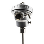 RS PRO PT100 RTD Sensor, 6mm Dia, 300mm Long, 4 Wire, Probe, Class B +450°C Max