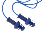 2111 239 | Uvex Corded Reusable Ear Plugs, 27dB, Blue, 50 Pairs per Package