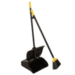 RS PRO Black Dustpan & Brush for Dust Cleaning with brush included