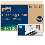 510479 | Tork 240 White Non Woven Fabric Cloths for use with Heavy Duty