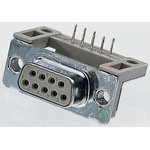 003643 | Provertha TMC 25 Way Right Angle Through Hole D-sub Connector Socket, 2.84mm Pitch, with Guide Frame