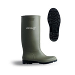 380VP/44 | Dunlop Black Unisex Safety Boots, UK 10, EU 44.5