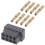 Datamate Connector Kit Containing 8 way DIL Female Shell, Crimps