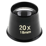 RS PRO Magnifier, 20 x Magnification, 26mm Diameter