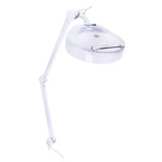 RS PRO LED Magnifying Lamp with Table Clamp Mount, 3dioptre, 125mm Lens Dia., 125mm Lens