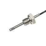 Electrotherm PT100 RTD Sensor, 4.5mm Dia, 120mm Long, 4 Wire, NPT 1/4, F0.3 +200°C Max