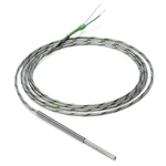 Omron PT100 RTD Sensor, 6mm Dia, 50mm Long, +400°C Max