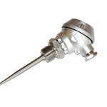 Electrotherm PT100 RTD Sensor, 6mm Dia, 100mm Long, 3 Wire, G 1/2 A, F0.3 +400°C Max