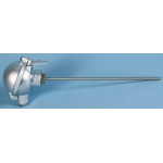 Correge PT100 RTD Sensor, 6mm Dia, 250mm Long, 3 Wire, Probe, Class A +500°C Max