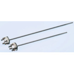 Reckmann PT100 RTD Sensor, 6mm Dia, 405mm Long, +400°C Max