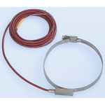 Electrotherm PT100 RTD Sensor, 70 → 90mm Dia, 2 Wire, Strip Sensor, F0.3 +200°C Max