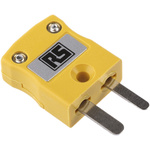RS PRO In-Line Thermocouple Connector for Use with Type K Thermocouple, Miniature Size, BS Standard