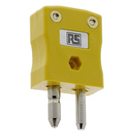 RS PRO In-Line Thermocouple Connector for Use with Type K Thermocouple, Standard Size, BS Standard