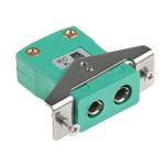 RS PRO Panel Mount Thermocouple Connector for Use with Type K Thermocouple, Standard Size, IEC Standard