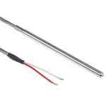 Correge PT100 RTD Sensor, 6mm Dia, 100mm Long, 2 Wire, Probe, Class A +400°C Max