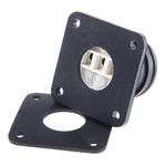 Elkay Electrical 3 Pole IP68 Rating Panel Mount Male IEC Connector Rated At 16A