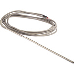 Correge PT100 RTD Sensor, 6mm Dia, 300mm Long, 3 Wire, Probe, Class B +250°C Max