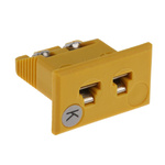 RS PRO Fascia Thermocouple Connector for Use with Type K Thermocouple, Miniature Size, ANSI Standard