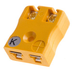RS PRO PCB Mounting Thermocouple Connector for Use with Type K Thermocouple, Miniature Size, ANSI Standard