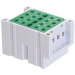 Mains Test Block Cable Entry 0.34 → 10 (Wire Size) mm², Rated At 15A, 400 V