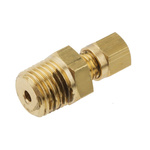 RS PRO In-Line Thermocouple Compression Fitting for Use with Thermocouple, 1/4 BSPT, 3mm Probe, RoHS Compliant Standard