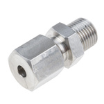 RS PRO In-Line Thermocouple Compression Fitting for Use with Thermocouple, 1/8 NPT, 4mm Probe, RoHS Compliant Standard