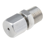 RS PRO In-Line Thermocouple Compression Fitting for Use with Thermocouple, 1/8 NPT, 1.5mm Probe, RoHS Compliant Standard