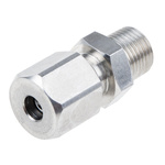 RS PRO In-Line Thermocouple Compression Fitting for Use with Thermocouple, 1/8 NPT, 3/16in Probe, RoHS Compliant