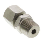RS PRO Stainless Steel Compression Fitting for Use with 2 mm Diameter Thermocouple Probe