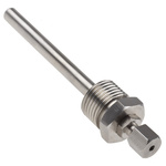 RS PRO Thermowell for Use with Temperature Probe, 1/2 BSP, 3 mm, 8 (Pocket) mm Probe