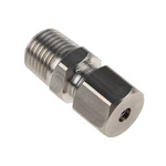 RS PRO In-Line Thermocouple Compression Fitting for Use with Thermocouple, 1/4 BSPT, 4mm Probe