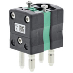 RS PRO Duplex Thermocouple Connector for Use with Type K Thermocouple, Standard Size, IEC Standard