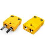 RS PRO In-Line Thermocouple Connector for Use with Thermocouple, Miniature, ANSI Standard