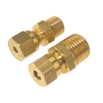 RS PRO Straight Thermocouple Compression Fitting for Use with Thermocouple Probes, 1/2 BSPT, 6mm Probe