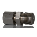 RS PRO Straight Thermocouple Compression Fitting for Use with Thermocouple Probes, 1/4 BSPP, 3mm Probe