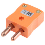 RS PRO Quickwire Thermocouple Connector for Use with Type R/S Thermocouple, Standard Size, IEC Standard