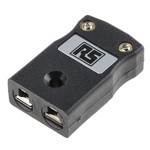 RS PRO In-Line Thermocouple Connector for Use with Type J Thermocouple, Miniature Size, BS Standard