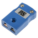 RS PRO In-Line Thermocouple Connector for Use with Type T Thermocouple, Miniature Size, BS Standard