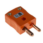 RS PRO In-Line Thermocouple Connector for Use with Type R/S Thermocouple, Standard Size, IEC Standard