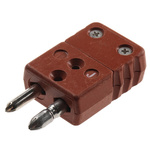 RS PRO High Temperature Thermocouple Connector for Use with Type J Thermocouple, Standard Size, IEC Standard