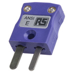 RS PRO In-Line Thermocouple Connector for Use with Type E Thermocouple, Miniature Size, ANSI Standard