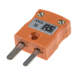RS PRO In-Line Thermocouple Connector for Use with Type N Thermocouple, Miniature Size, ANSI Standard